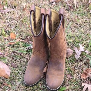 Kids Leather Brown Boots